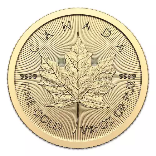 Canadian Gold Maple Leaf 1/10 oz 9999 - 2024