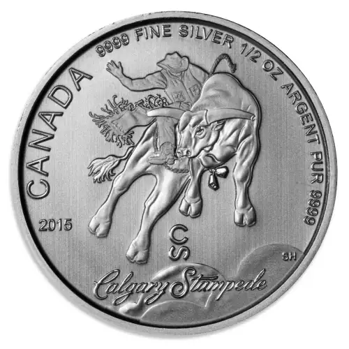 1/2 oz RCM Silver Calgary Stampede - 2015