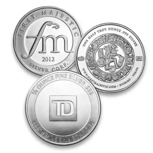 Misc. Minted Silver Round, 1/2 oz