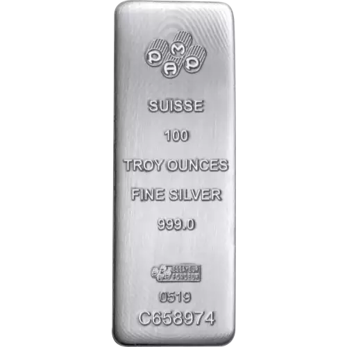 PAMP Suisse Silver Bar - 100 oz