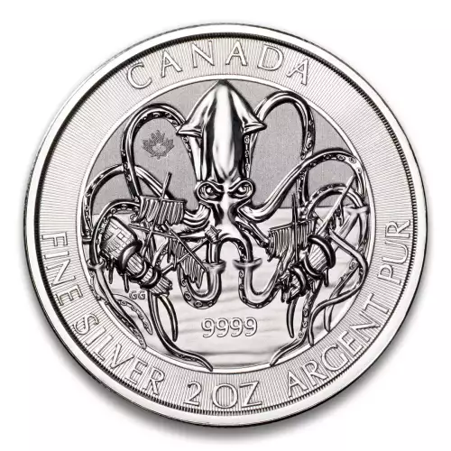 2 oz RCM Silver Kracken Silver Coin - 2020