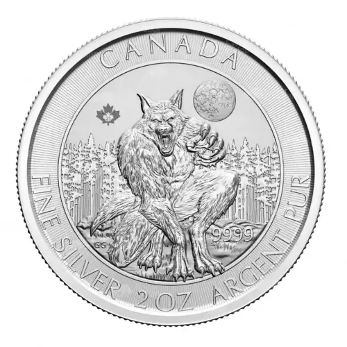 2 oz RCM Silver  Werewolf Silver Coin - 2021