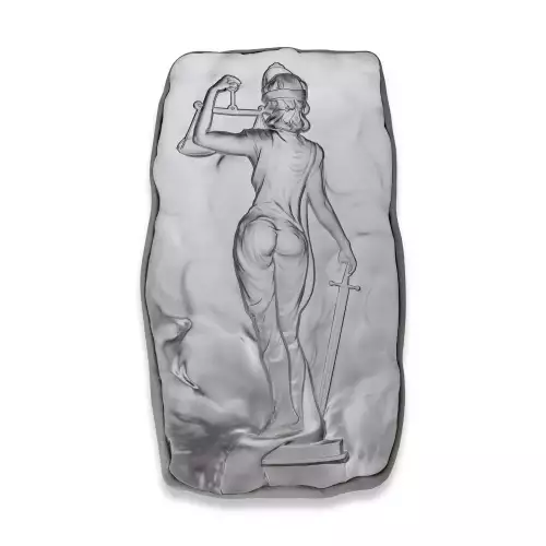 Argentia Silver Art - 1 Kilo Bar "Lady Justice" - Matte