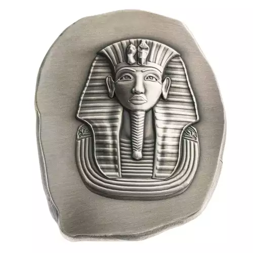 Argentia Silver Art - 5 oz Bar "King Tut" - Antique