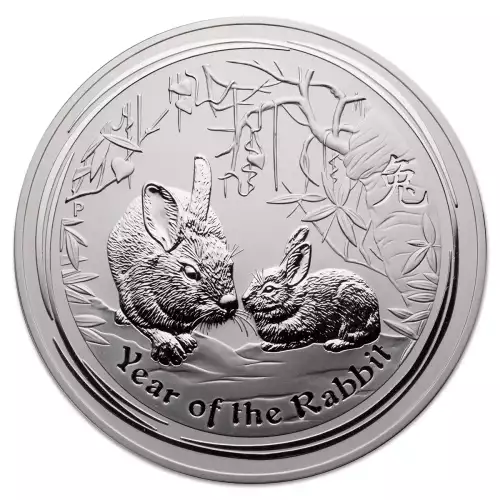 Australian 1 Kilo Silver Year of the Rabbit - 2011