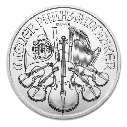 Austrian 1oz Silver Philharmonic - Backdated