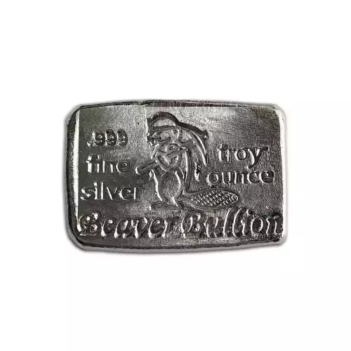 Beaver Bullion - 1 oz  Silver Bar
