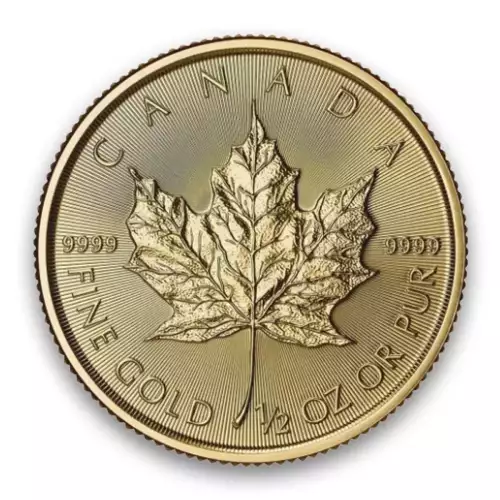 Canadian Gold Maple Leaf 1/2 oz 9999 - 2025