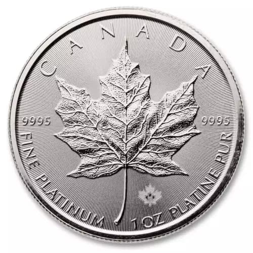 Canadian Platinum Maple Leaf 1oz - Backdated