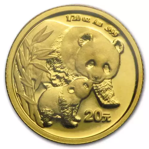 Chinese Gold Panda, 1/20 oz - Backdated
