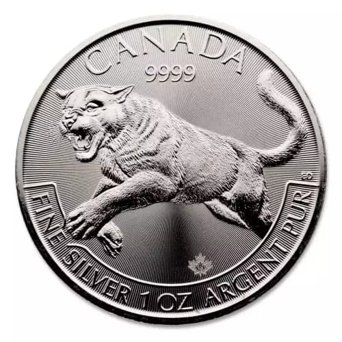 RCM 1oz Silver Predator Cougar - 2016