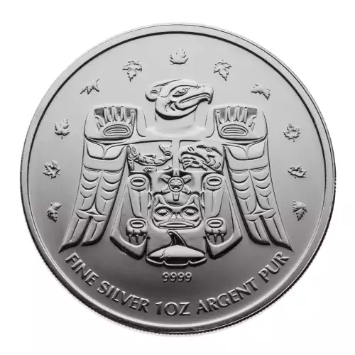RCM 1oz Silver Thunderbird Maple Leaf - 2009