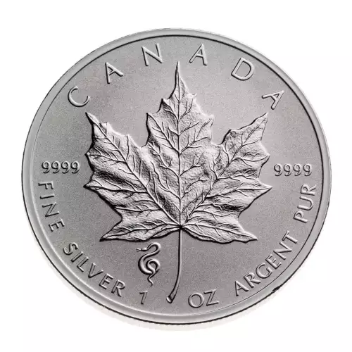 RCM Lunar Privy 1oz Silver Maple Leaf, Snake - 2013