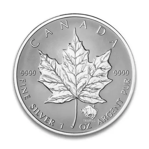 RCM Zodiac Privy 1oz Silver Maple Leaf, Taurus - 2004