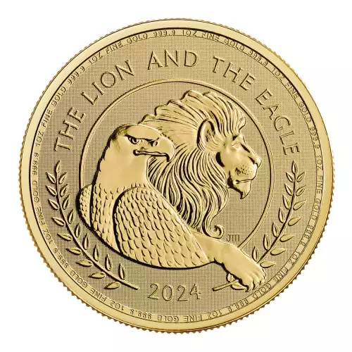 UK The Lion & The Eagle 1 oz Gold Coin .9999 - 2024
