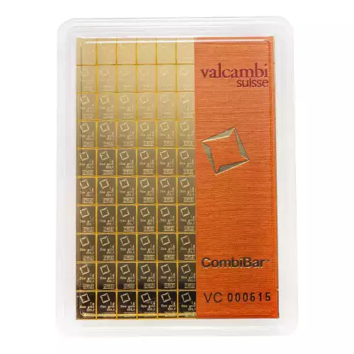Valcambi Combi Gold Bar, 100g  (1 gram x 100)