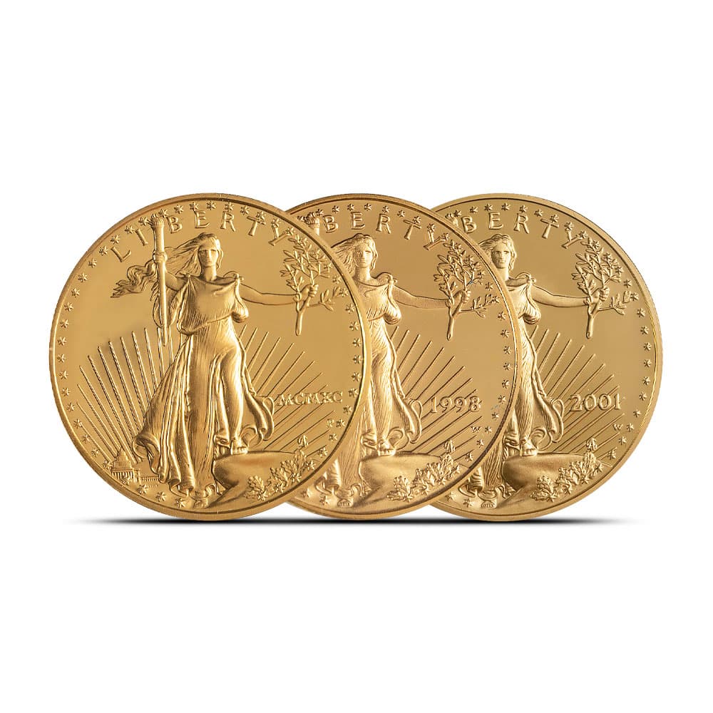 1/2 oz Proof American Gold Eagle Coin (Random Year, Capsules Only)