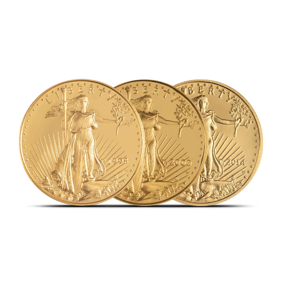 1/4 oz Proof American Gold Eagle Coin (Random Year, Capsules Only)
