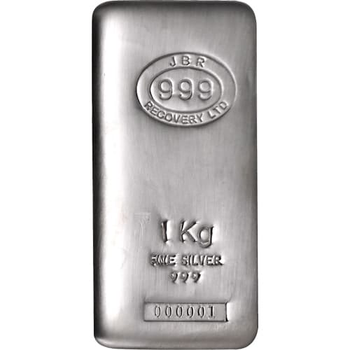 1 Kilo JBR Silver Bar (New)