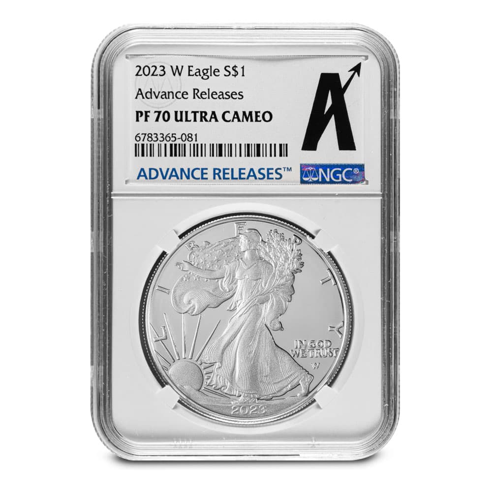2023-W Proof American Eagle 1 oz Silver Coin NGC PF70 UCAM Advanced Release