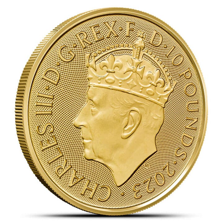 2023 1/10 oz British Gold Coronation of the King Coin (BU)