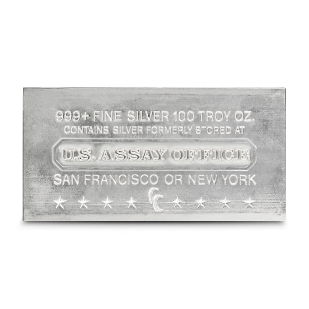 100 oz U.S. Assay Office Struck Silver Bar