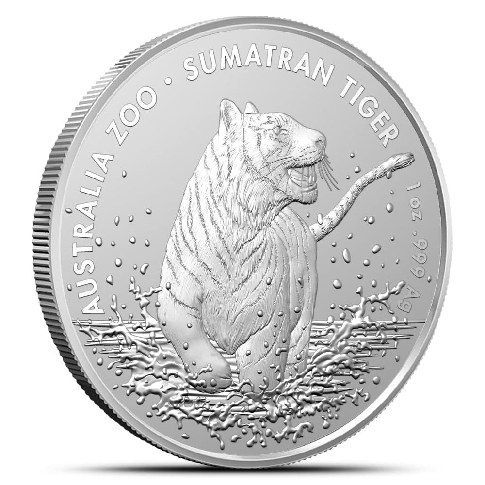 2020 1 oz Australian Silver Australia Zoo Sumatran Tiger Coin (Capsule Only)