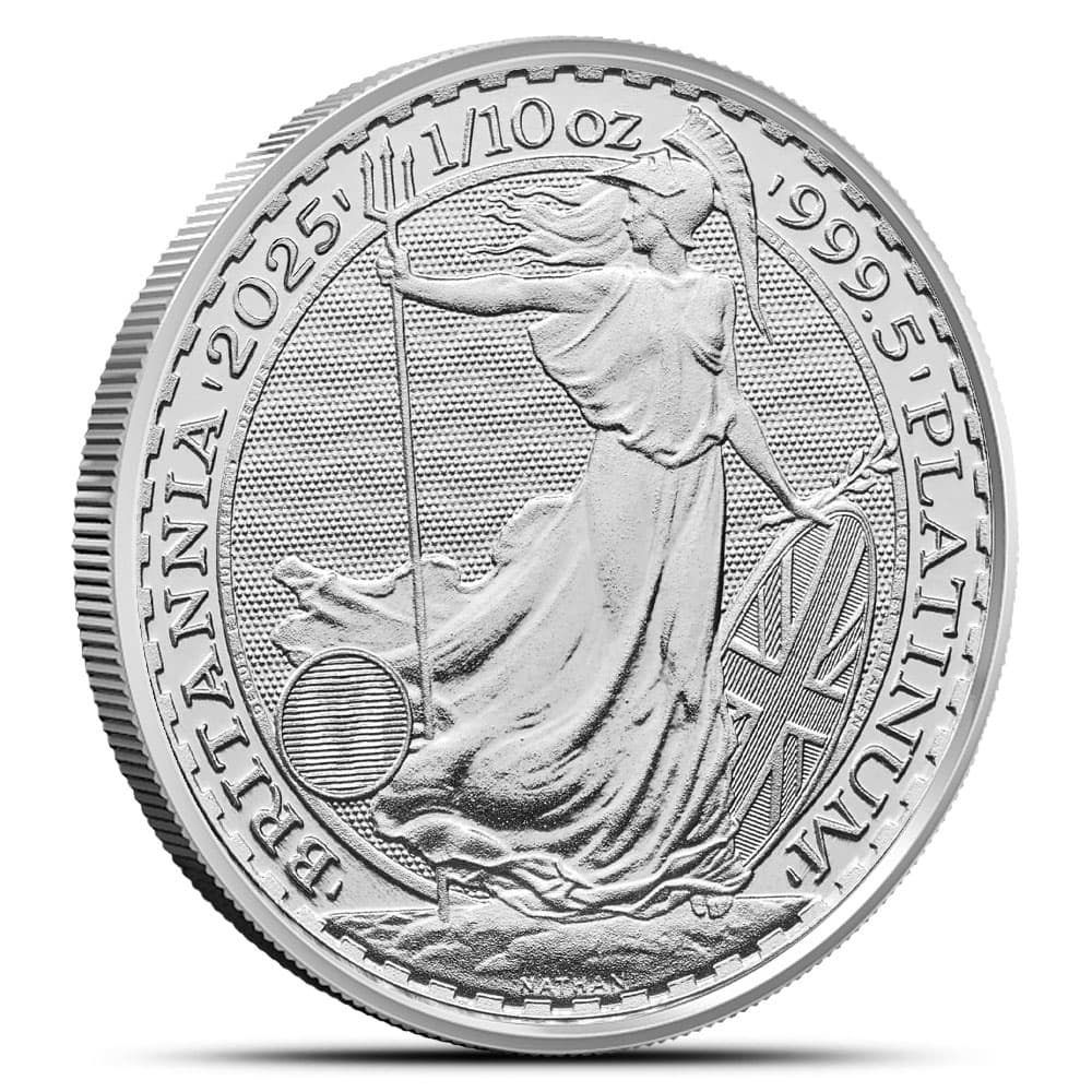 2025 1/10 oz British Platinum Britannia Coin (BU)