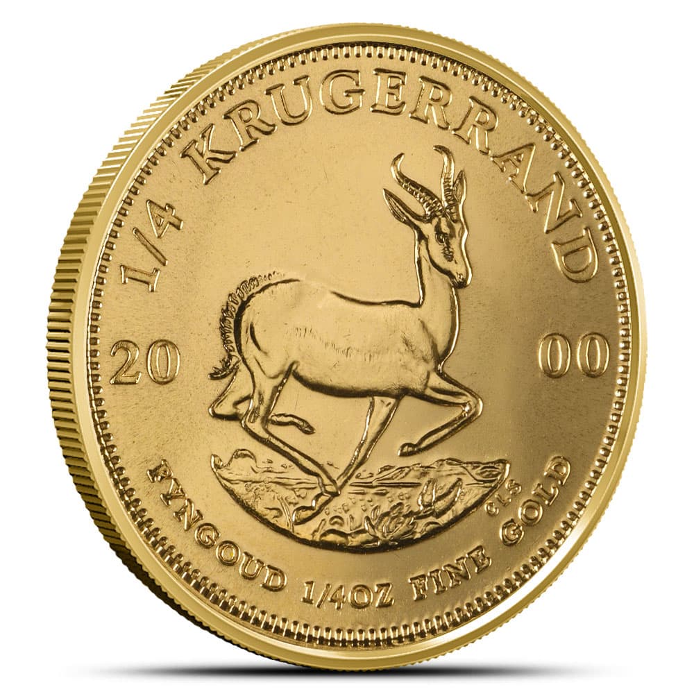 2000 1/4 oz South African Gold Krugerrand Coin