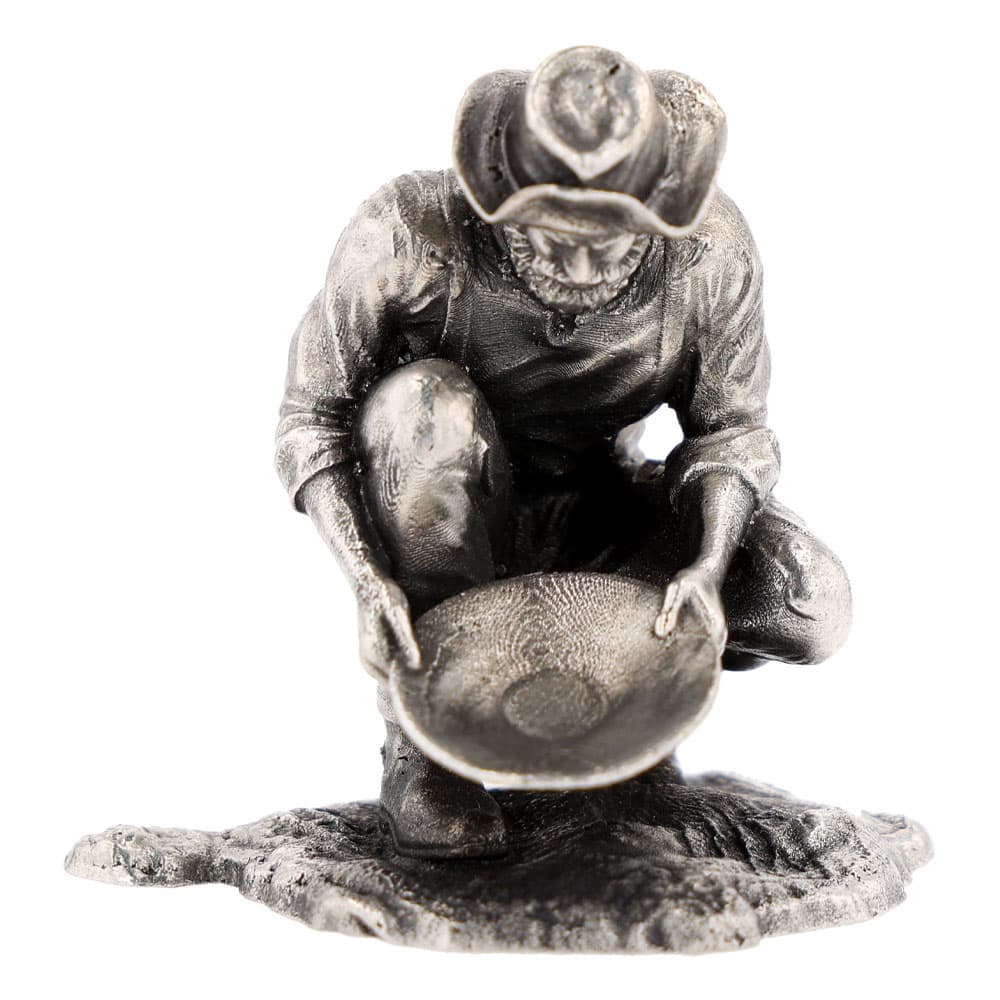 1 oz Antique Finish Prospector Silver Statue (New w/ CoA) 5/7/2025