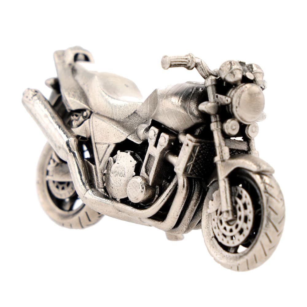 3 oz Antique Finish Motorcycle Silver Statue (New w/ CoA) 5/7/2025