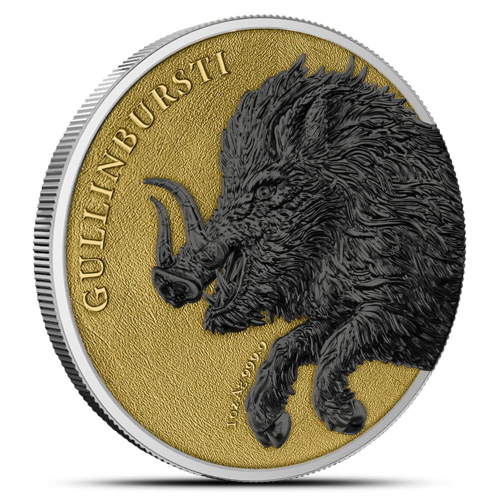 2025 2 x 1 oz Germania Beasts Gullinbursti Silver Geminus Set (Box + CoA)