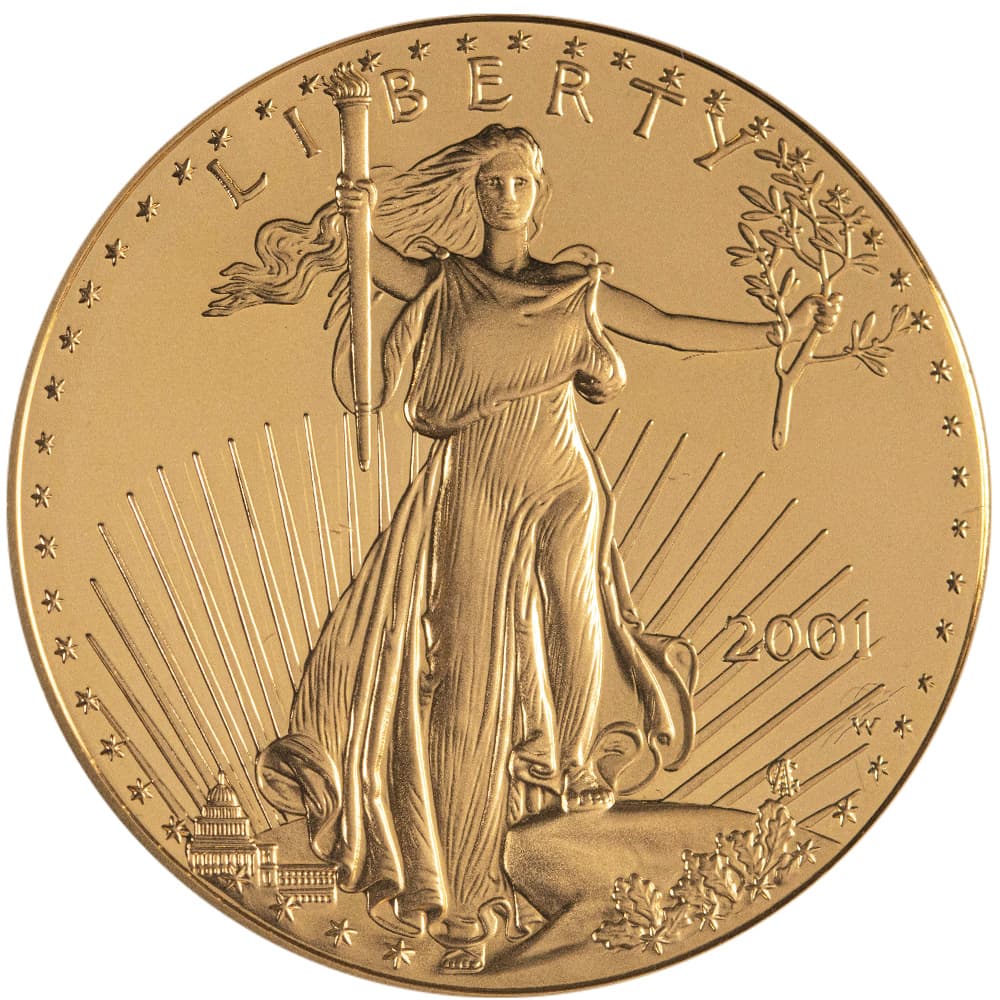 2001-W 4-Coin Proof American Gold Eagle Set (Box + CoA)