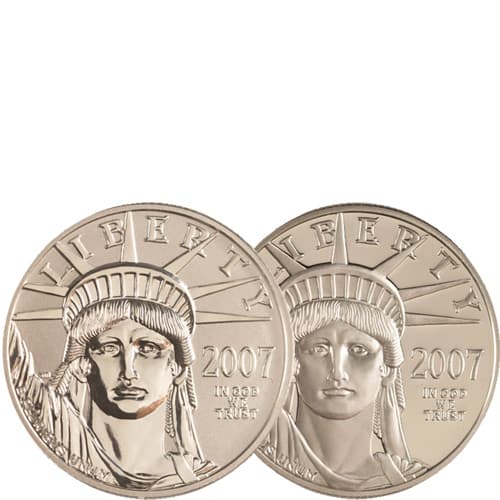 2007-W Proof American Platinum Eagle 2-Coin Set