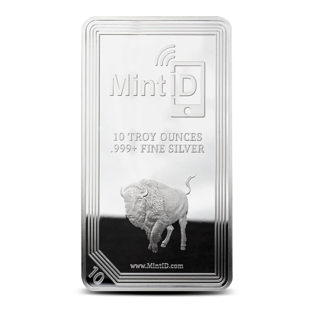 10 oz MintID Silver Bar (New)