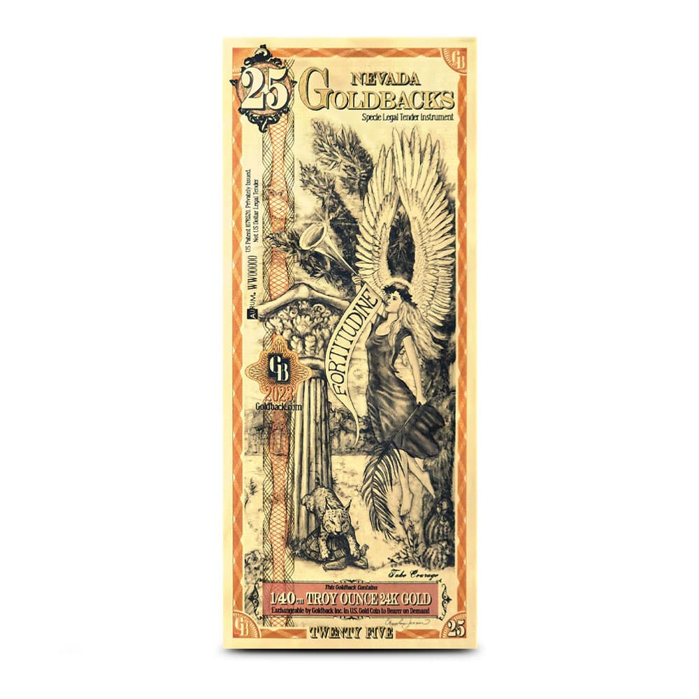 25 Gold Nevada Goldback Note (New)