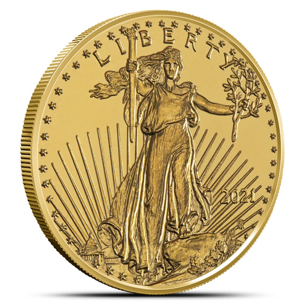 2021 1/10 oz American Gold Eagle Coin (Type 2)