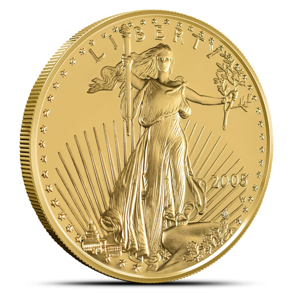 2005-W 1/2 oz Proof American Gold Eagle Coin (Box + CoA)