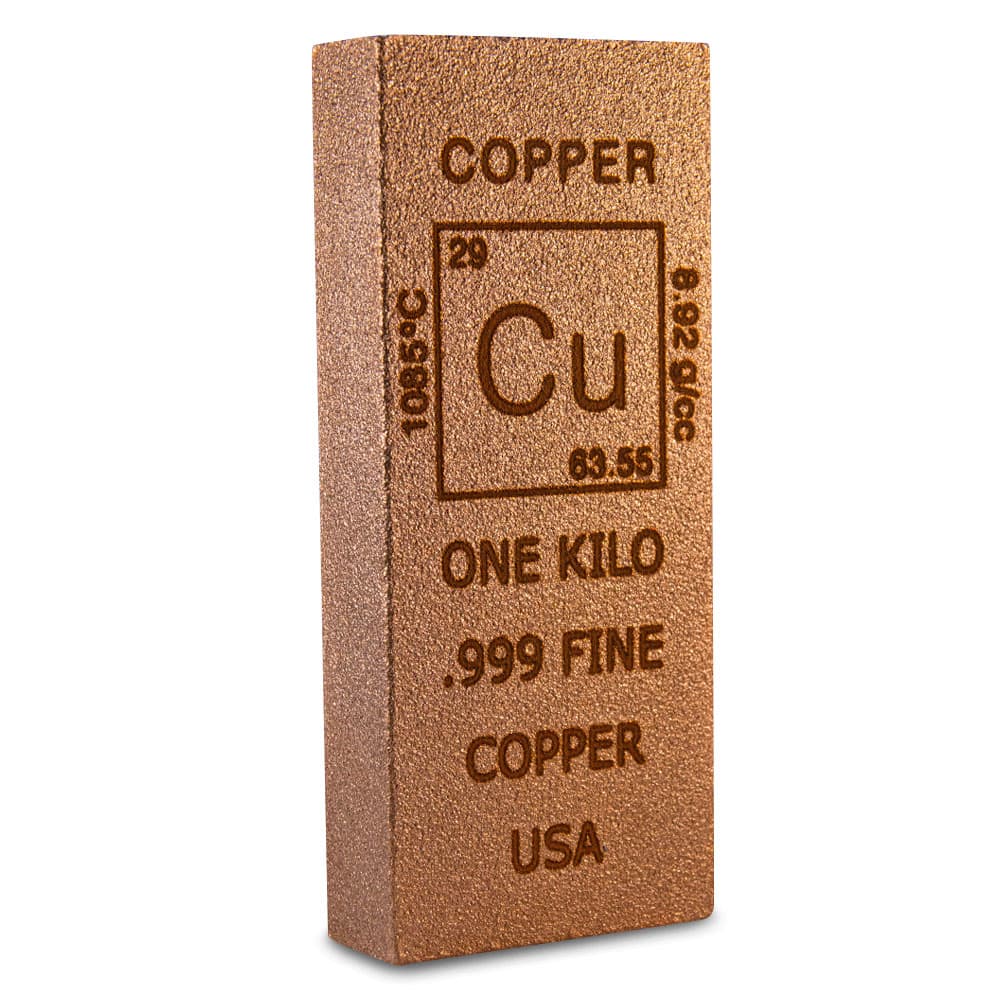 1 Kilo Elemental Copper Bar (New)