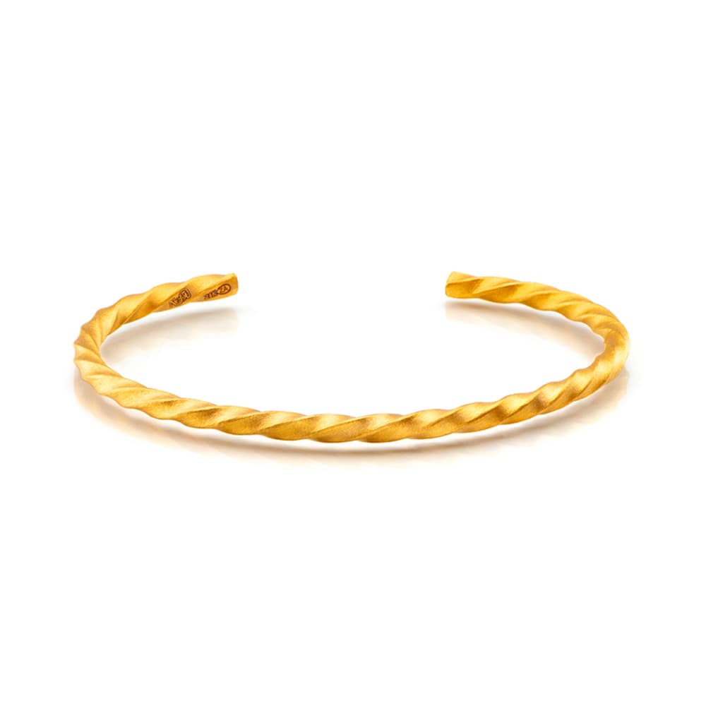 Nebü 1 oz 24K Bullion Twist Bangle