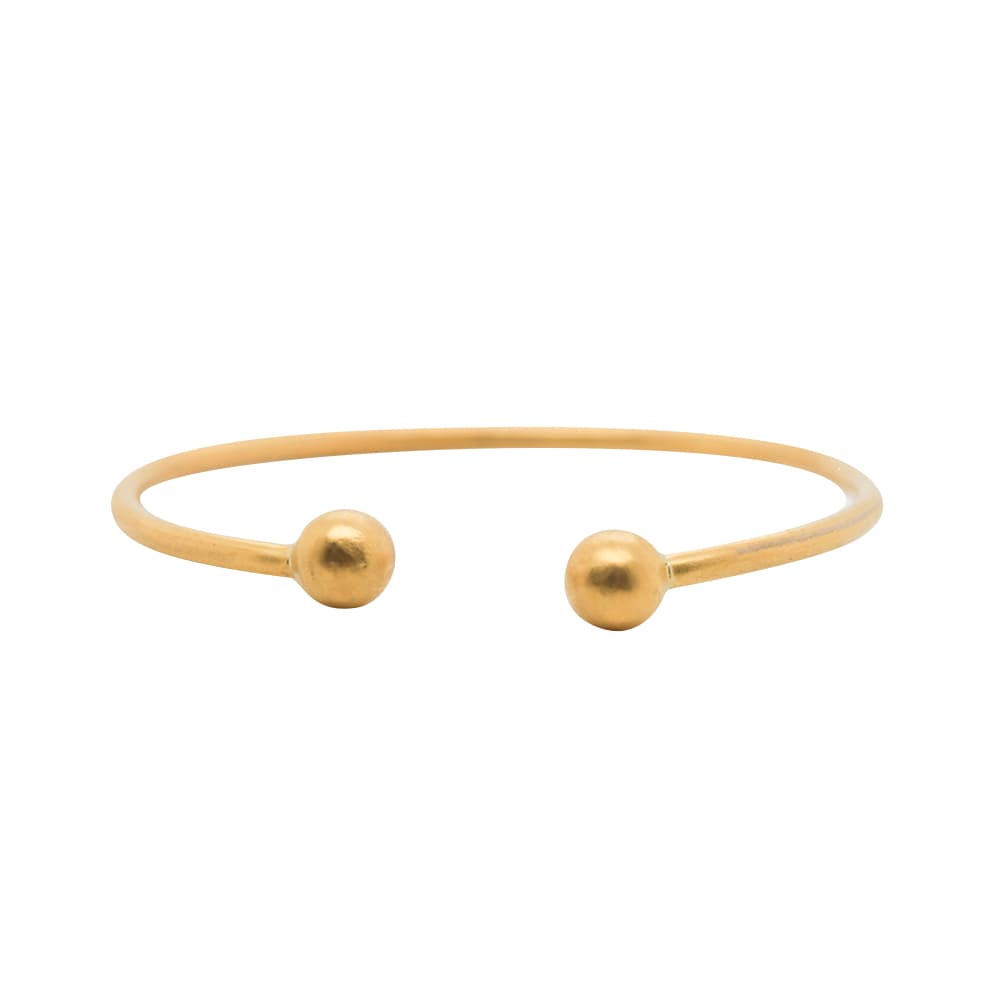 Nebü 37.2g 24K Golden Orb Bangle