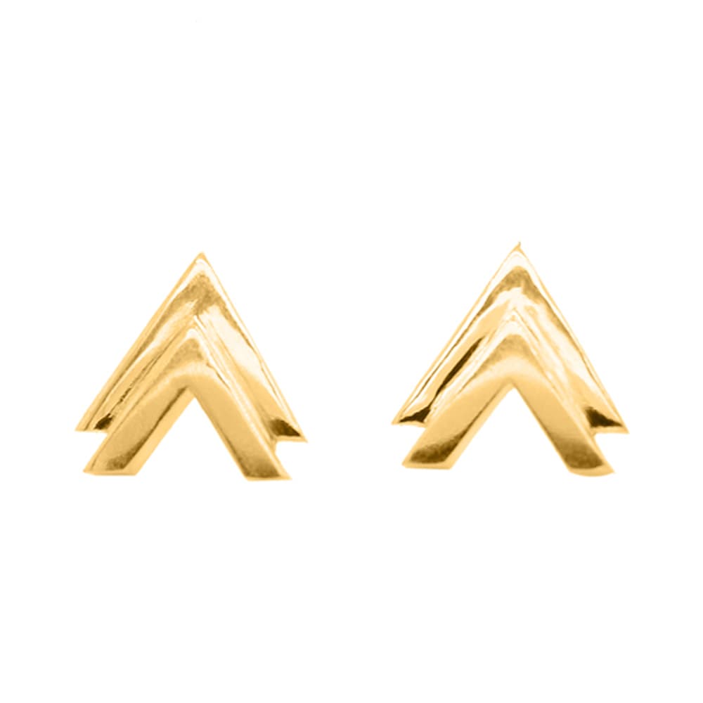 Nebü 10.3g 24K Arrow Head Stud Earrings