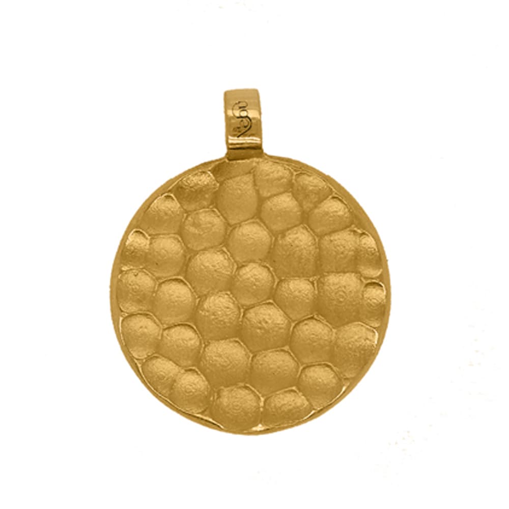 Nebü 13.4g 24K Hammered Medallion Pendant