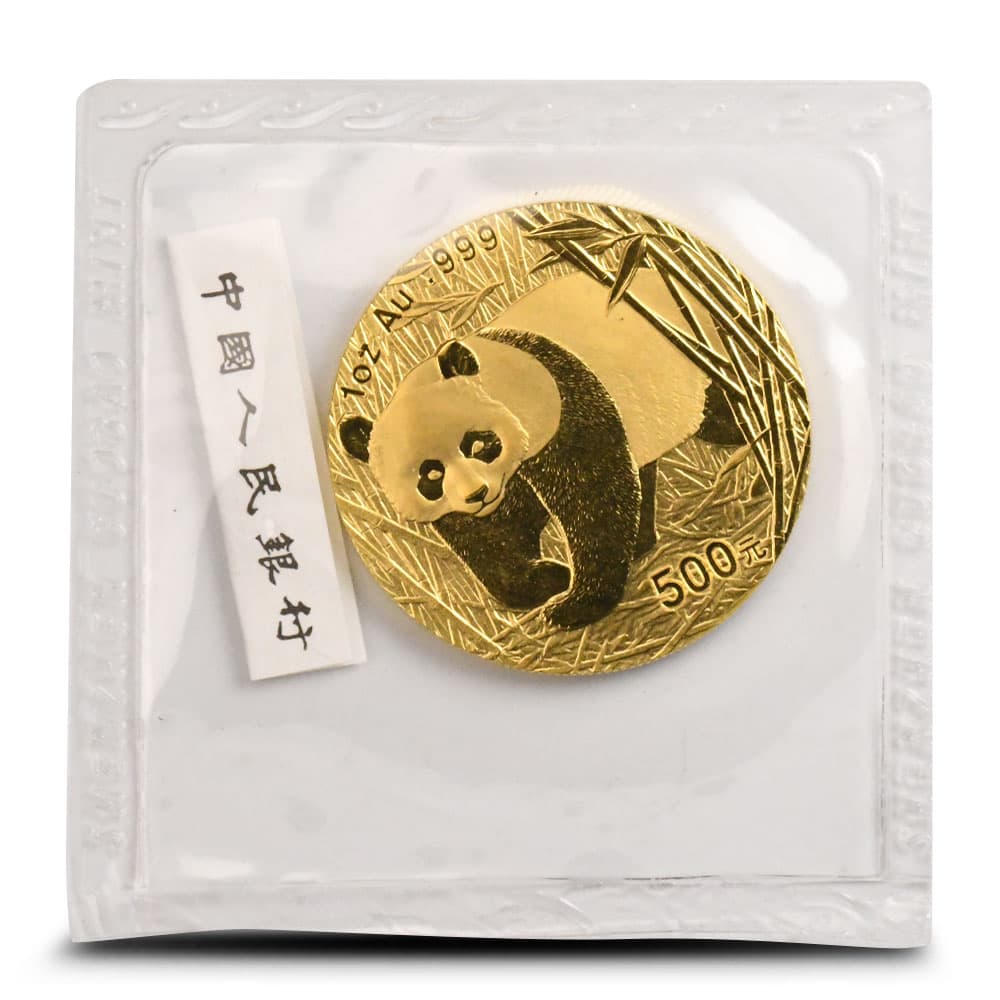 2002 1 oz Chinese Gold Panda Coin (Sealed)