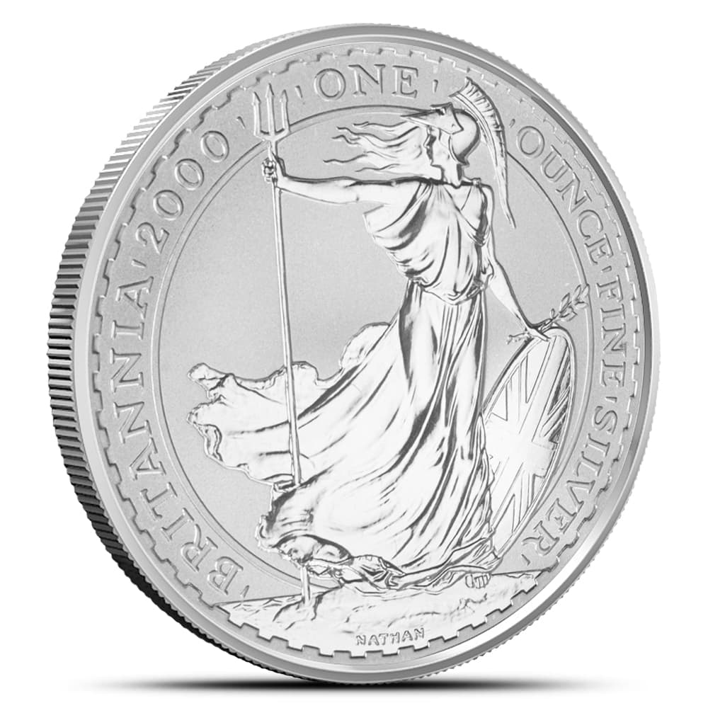 2000 1 oz British Silver Britannia Coin
