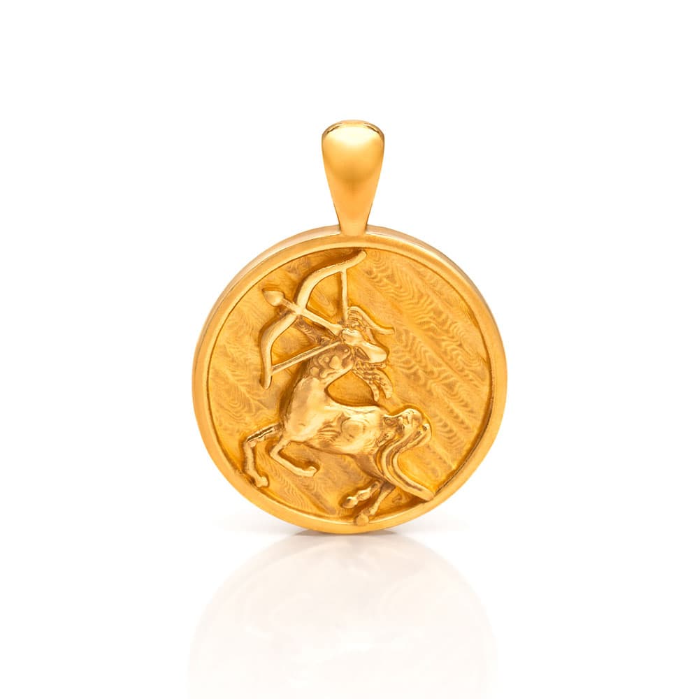 Nebü 16.55g 24Kt Gold Zodiac Sagittarius Pendant