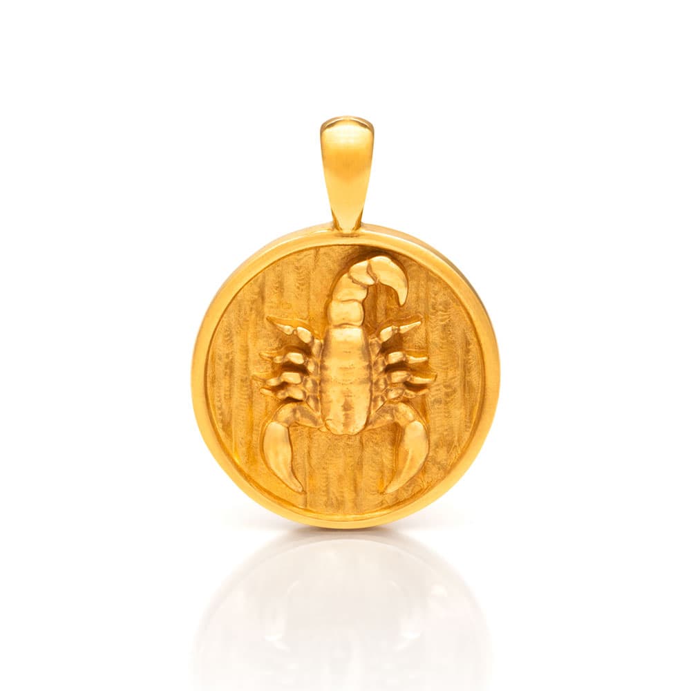 Nebü 15.75g 24Kt Gold Zodiac Scorpio Pendant
