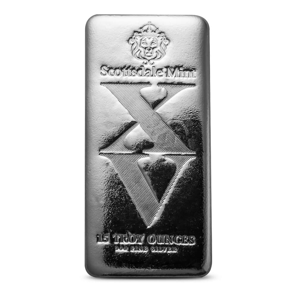 15 oz Scottsdale Silver XV15 Bar (New)