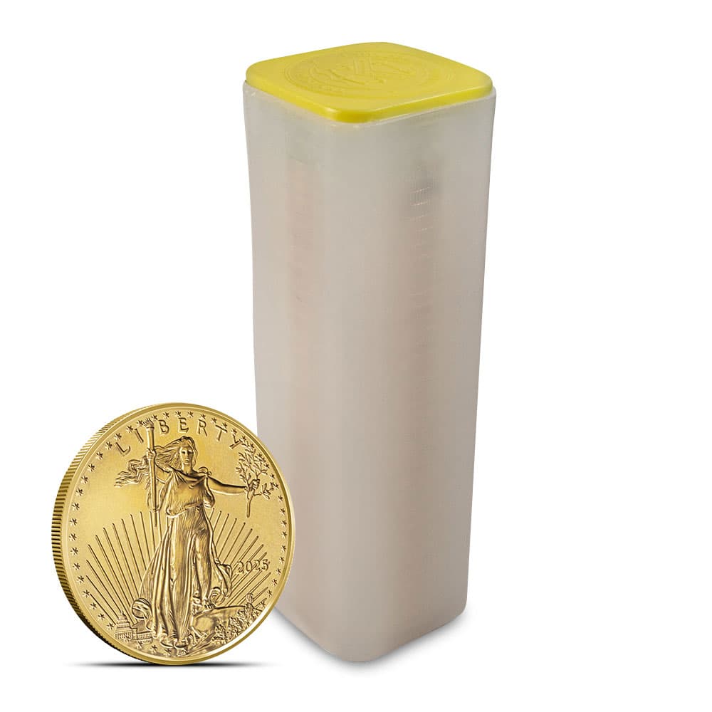 2025 1/2 oz American Gold Eagle Tube (40 Coins, BU) - Jan 14, 2025