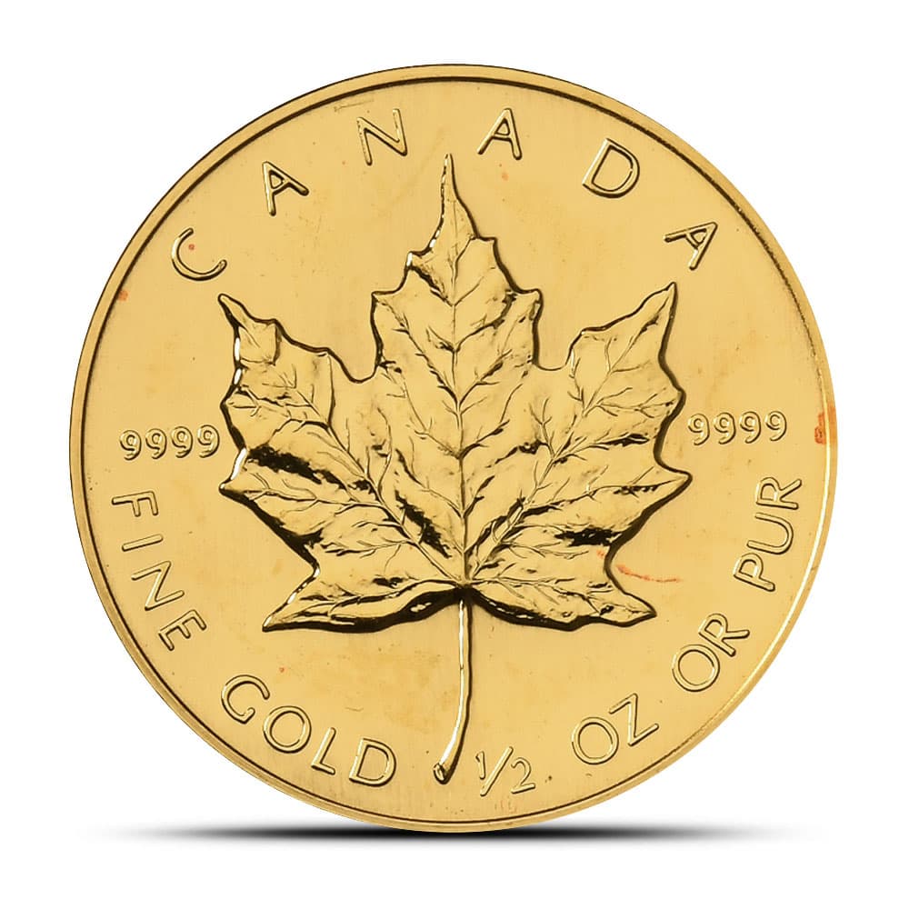 1986 1/2 oz Canadian Gold Maple Leaf Coin